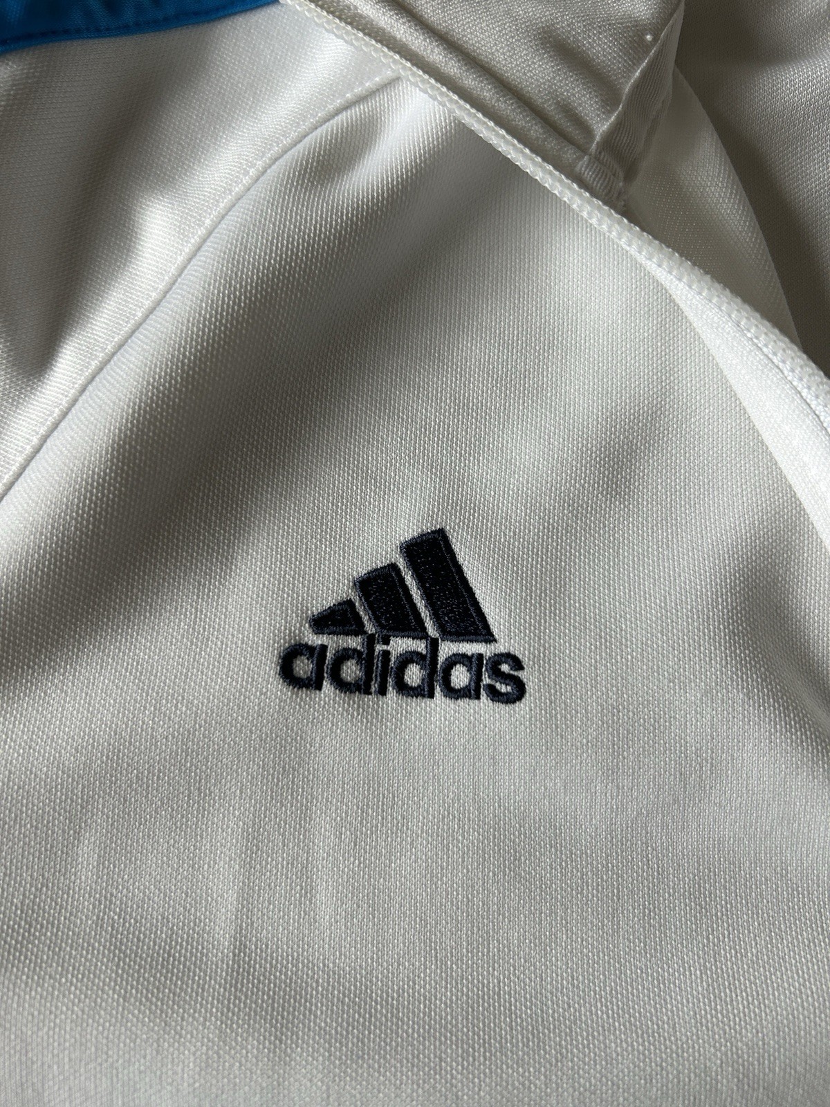 F.C. Chelsea Adidas Men's Medium Top Zip Long Sleeve White gallery