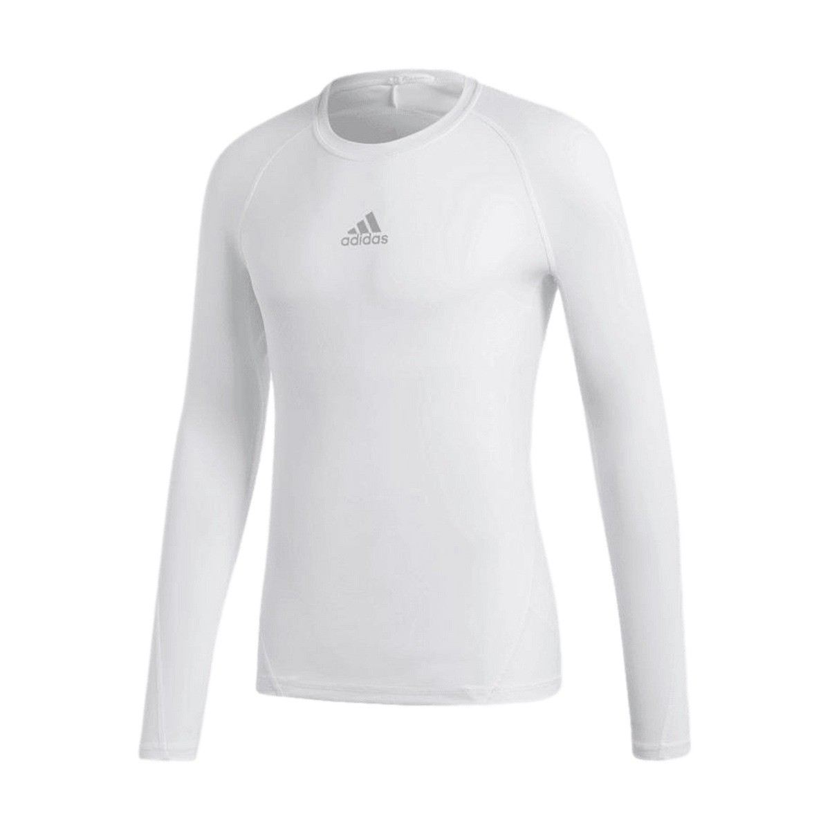 Adidas Alphaskin Techfit Compression Long Sleeve Shirt White Mens Small CW9487 gallery