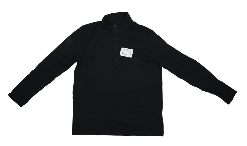 Grunt Style Pullover Mens Large Black 1/4 Zip Long Sleeve Military Tactical Top