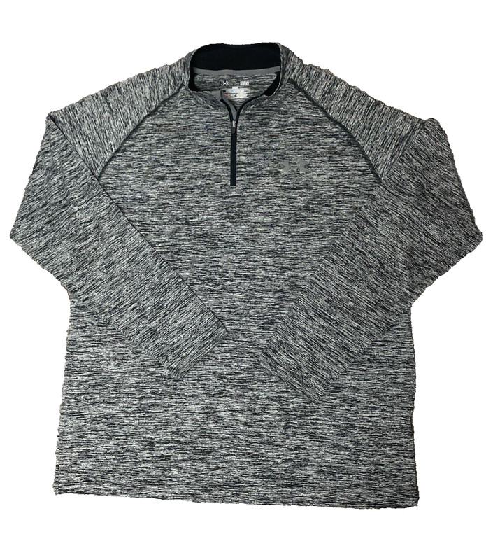 Under Armour Heat Gear Men's 1/4 Zip Lighweight Long Sleeve Shirt Size LG/G/G gallery