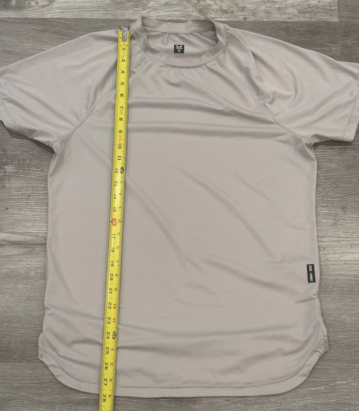 ASRV AeroSilver Established Tee DSG-0660 Tech Curved Hem Stone Gym Train Mens M gallery