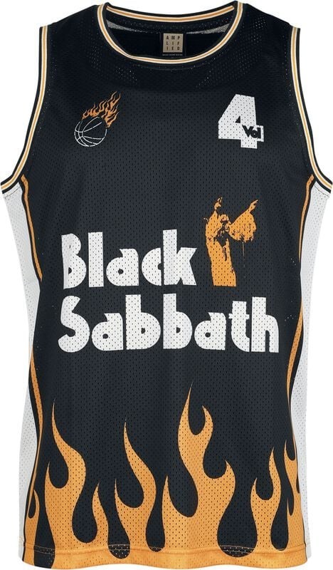 Amplified Black Sabbath Baseball Jersey Multicolor Licensed Sleeveless Shirt gallery