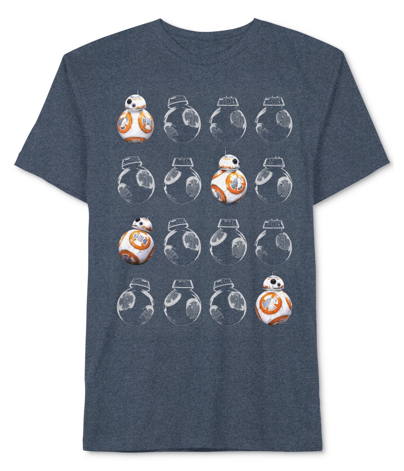 Hybrid Mens BB-8 Graphic T-Shirt, Blue, Medium gallery
