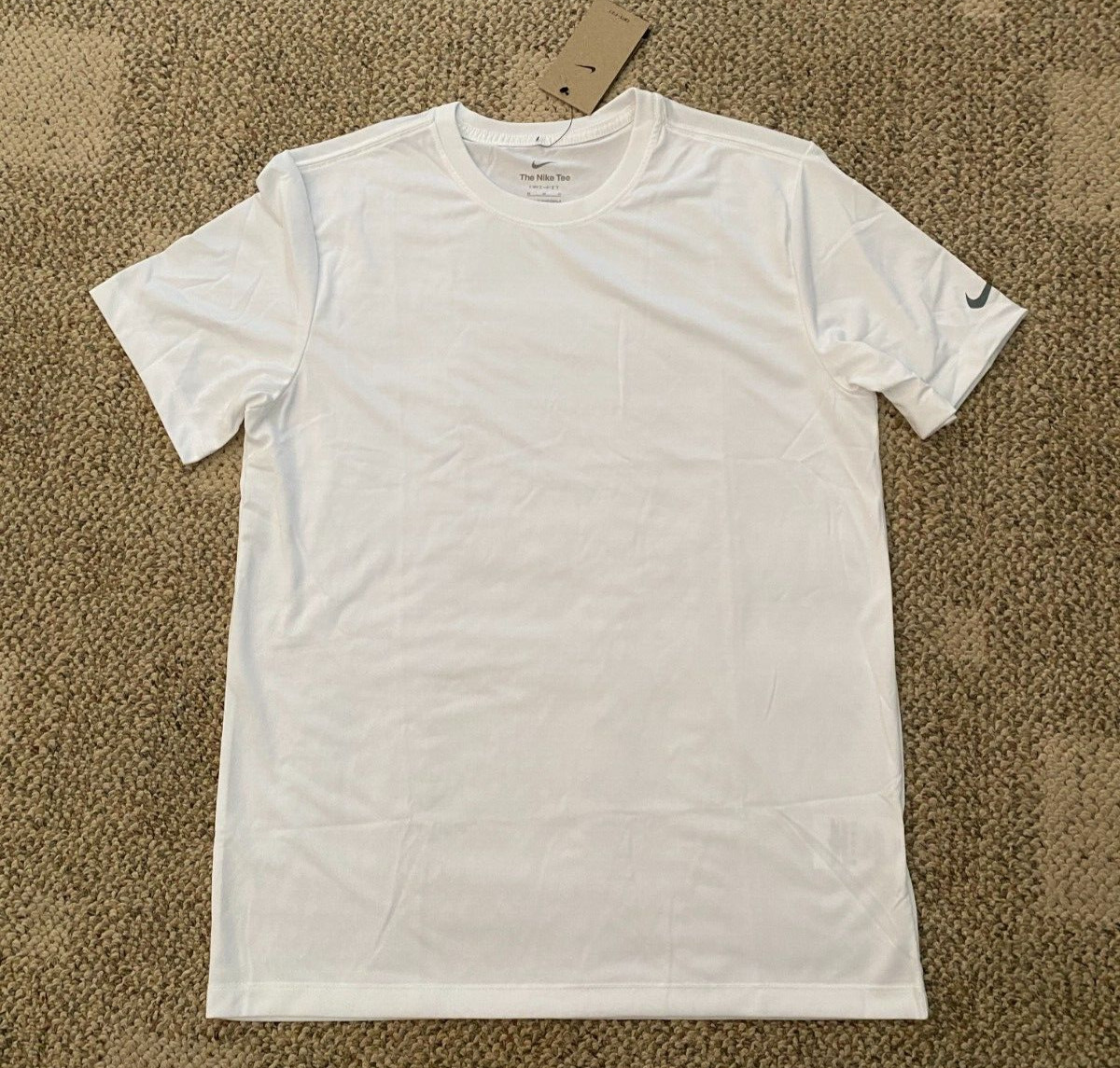 Nike T-Shirt Golf Top Shirt Short Sleeve DX8730-100 Solid White Men's Size M gallery
