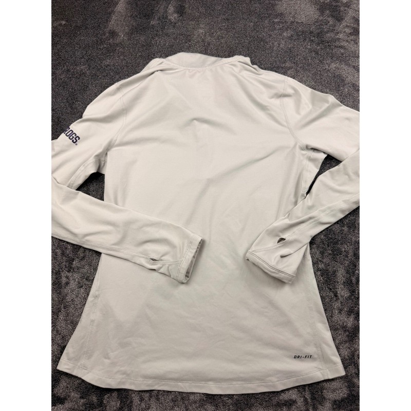 Nike TCU Horned Frogs Dri-FIT Quarter Zip Pullover Gray Mens Medium Thumbholes gallery