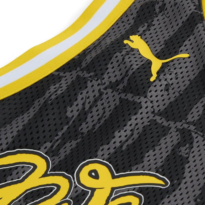 PUMA Hoops X Borussia Dortmund Crew Neck Sleeveless Replica Jersey Mens Black gallery