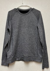 LULULEMON Grey Engineered Warmth LS Merino Wool 3D Texture Top Men’s Sz M