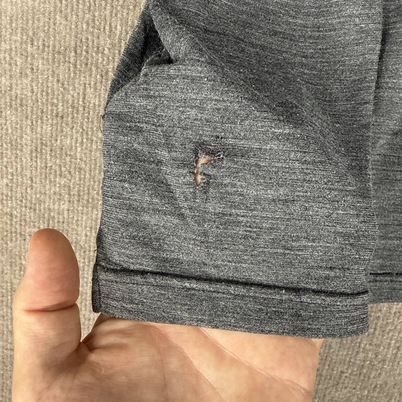 Smartwool Merino Wool Blend Athletic Polo Heather Gray Mens L gallery