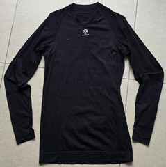 Thermo Shirts Vrouwen FUTURUM SEASONS Warm Merino Thermoshirt Black Size L/XL