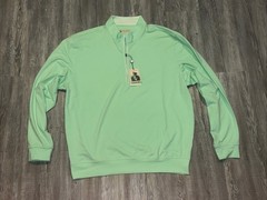 NEW Donald Ross MEDIUM TYR Year Rounder 1/4-Zip Pullover Seafoam XL