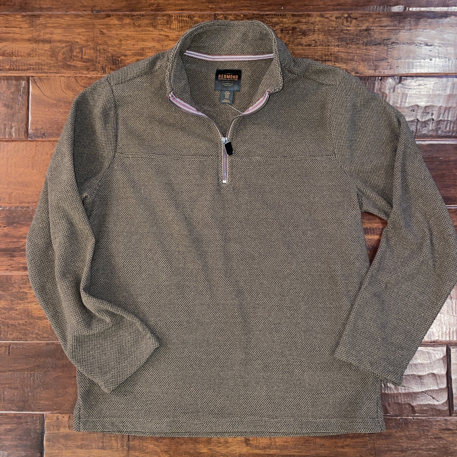 Redmond Clothing Outfitters Men's Quarter Zip Color Brown Size Medium gallery