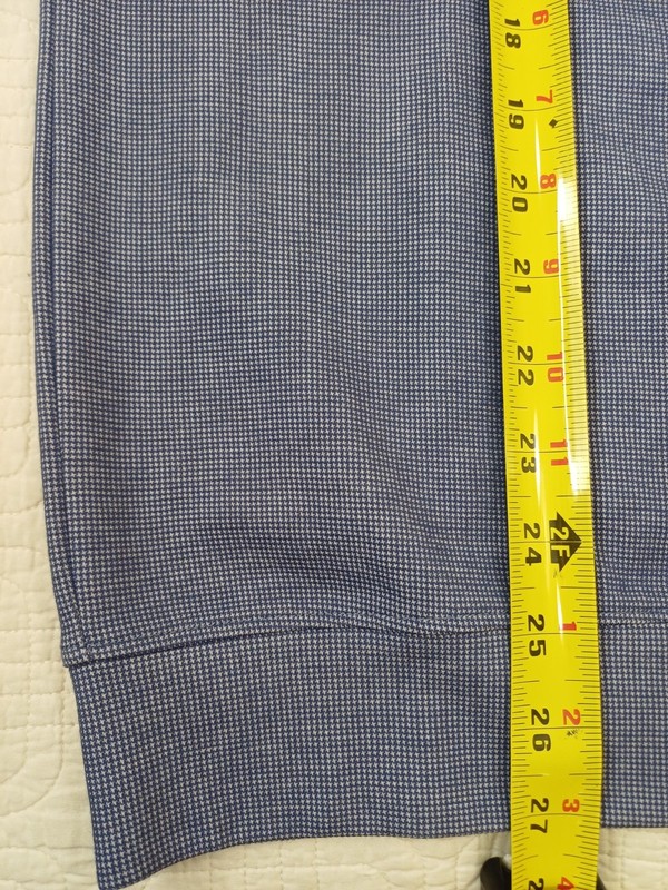 Onward Reserve Golf Performance Quarter Zip Pullover Size Men’s Large Blue Abst gallery