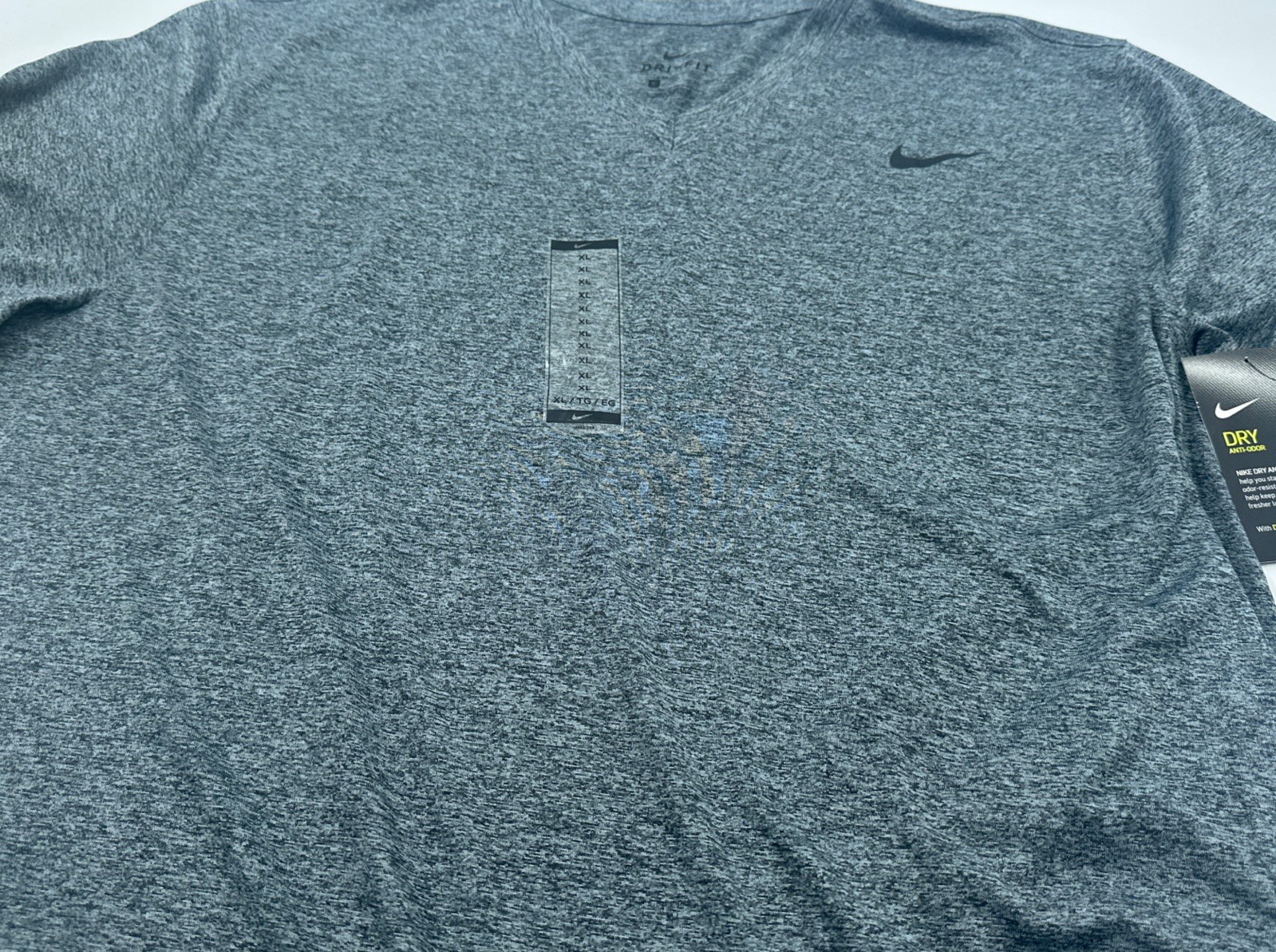 Nike Dri-FIT Anti Odor Shirt Mens XL Running Training Top Heathered(546) gallery