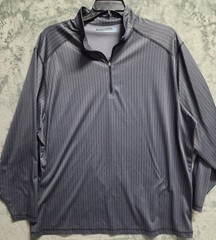 Roundtree & Yorke Performance 2XT Gray 1/4 Zip Long Sleeve Pullover