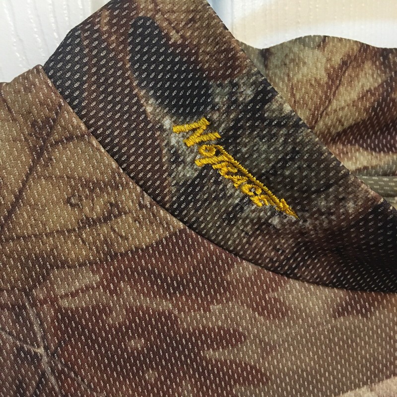No Trace Dan River Mens Base Layer Hunting Shirt Black Realtree Camo Large FS! gallery