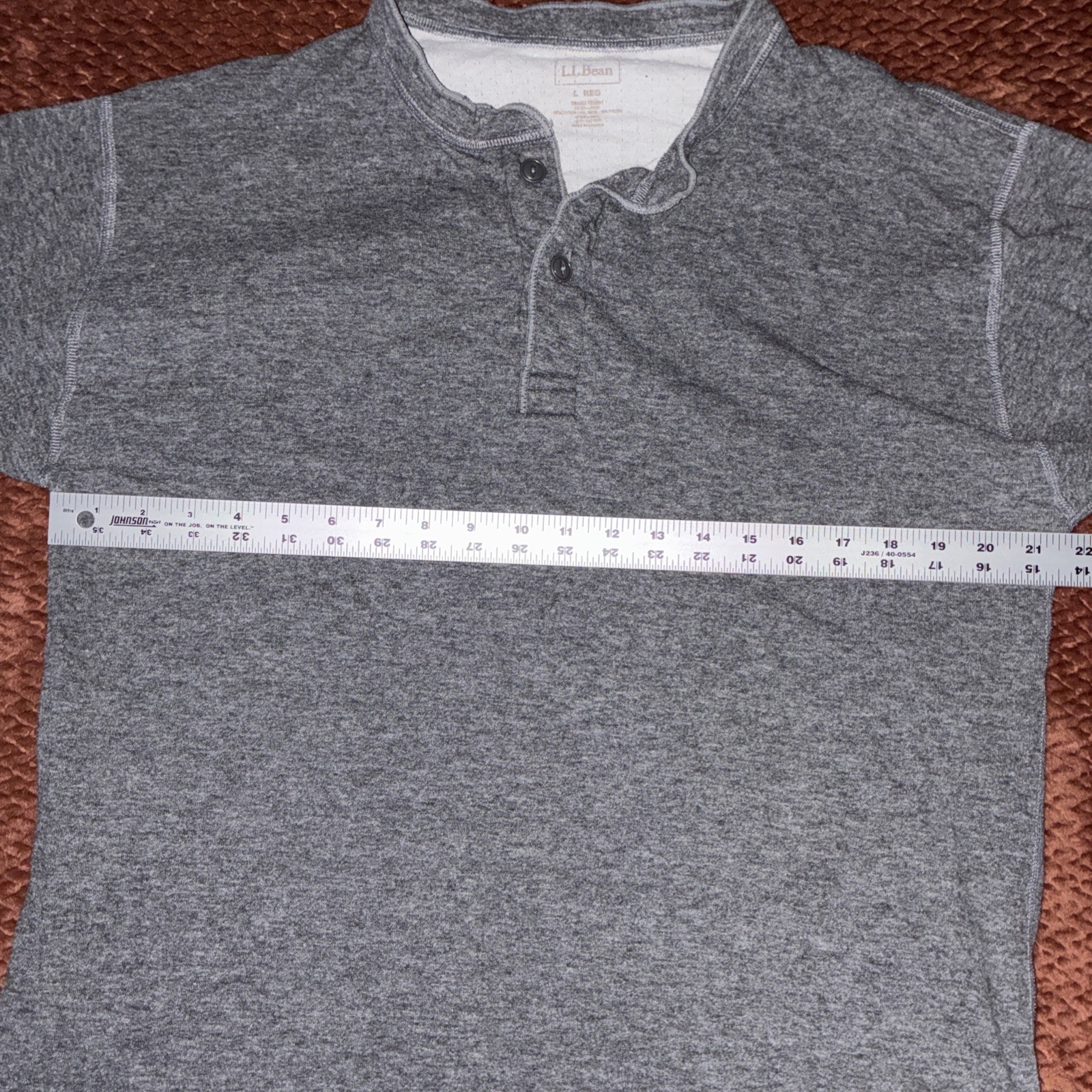 Vintage LL Bean Double Layer Long Sleeve Cotton Wool Shirt Mens Large Gorpcore gallery