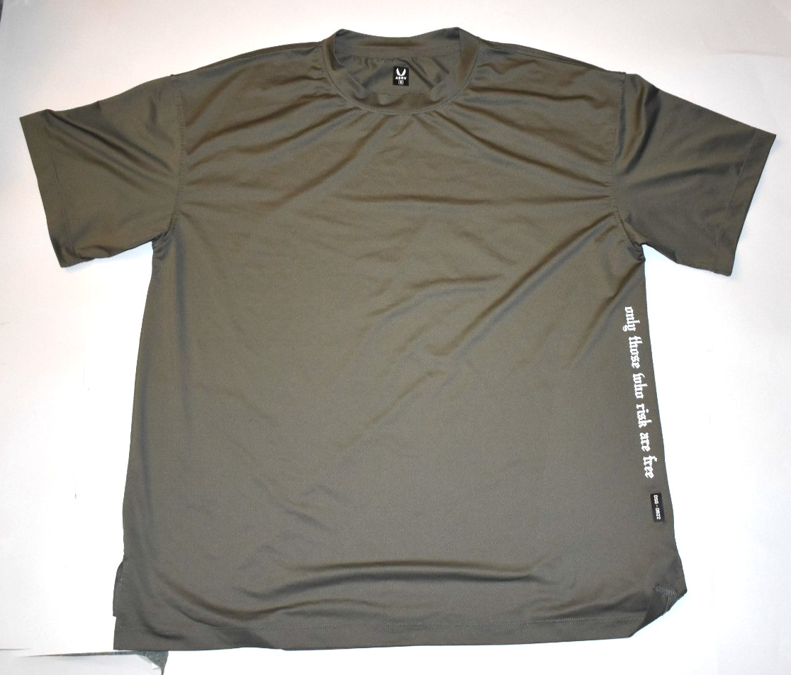 ASRV Men's Size S Green DSG-0822 Aerosilver 2.0 Oversized Tee 91% Polyester 9% gallery