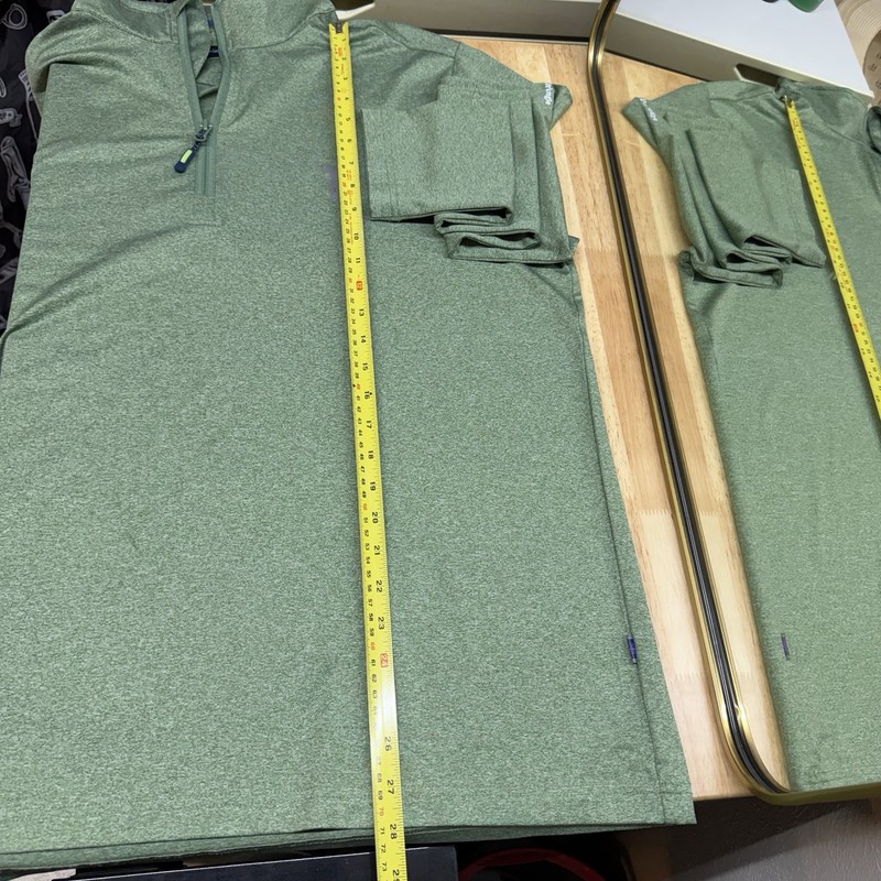 William Murray Golf Pullover Men's XL Green Heather 1/4 Zip Long Sleeve Flawless gallery