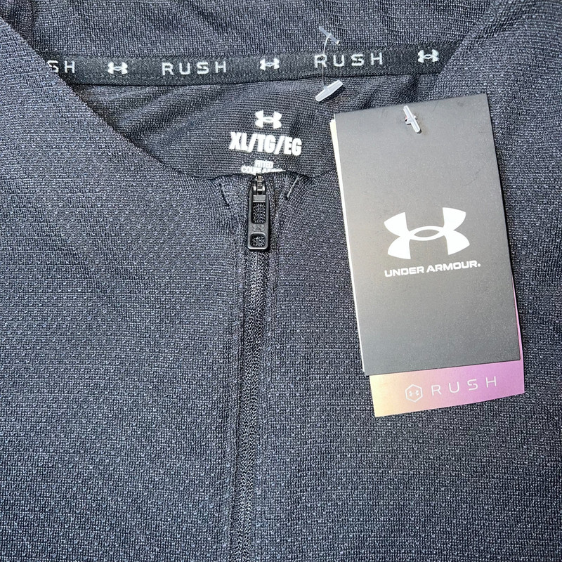 Under Armour Vanish Elite Seamless 1/4 Zip LS Shirt Black Men's XL NWT gallery