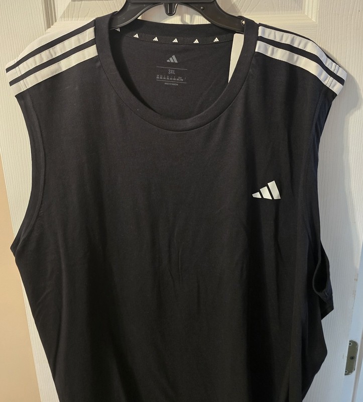 Adidas 3S CO SL Black & White Sports Training Tank Top KS7815 Basketball 3XL NEW gallery