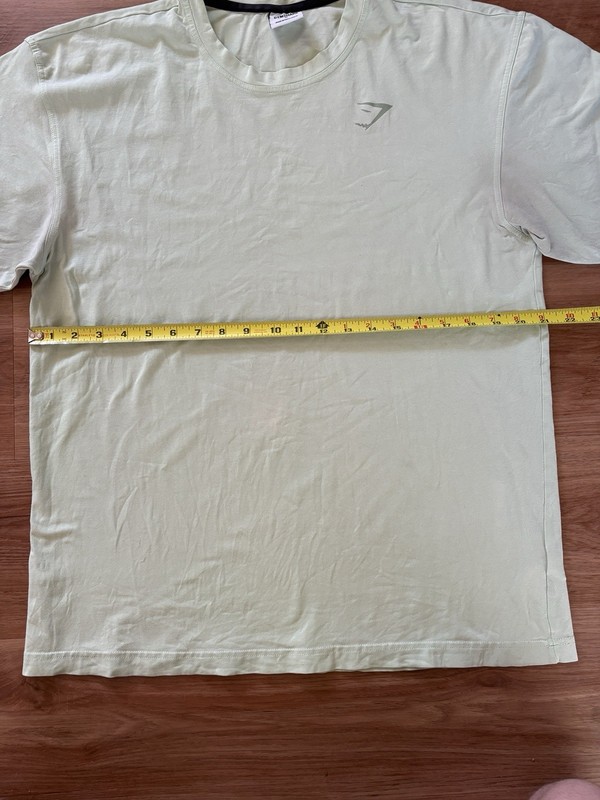 Gymshark Men's Medium Light Green Short Sleeve Spellout Logo Fitness T-Shirt Tee gallery