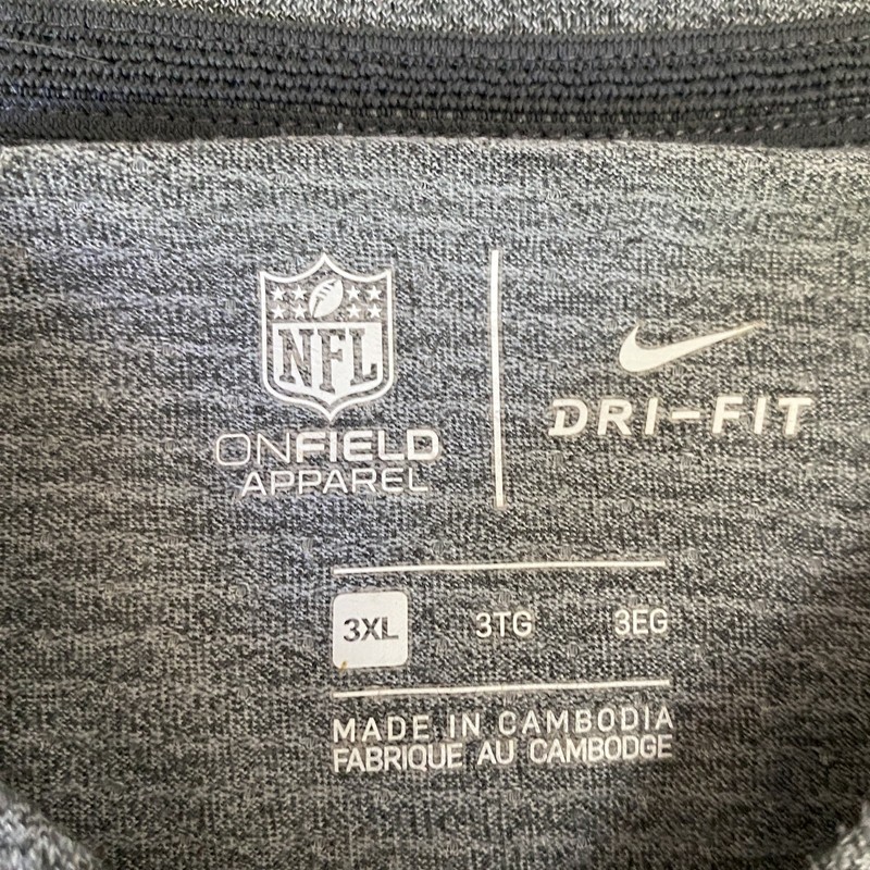 Nike NFL Baltimore Ravens Shirt Mens 3XL Gray Dri-FIT OnField Apparel Long Sleev gallery