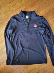 Malbon × Nike Dri-FIT Men’s Black 1/4 Zip Mock Neck Long Sleeve Pullover S