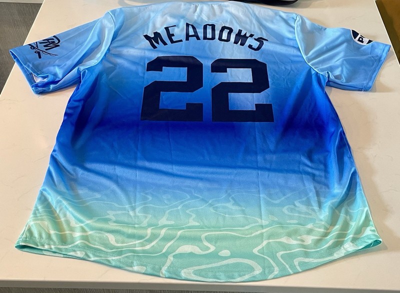 Detroit Tigers Austin Meadows 22 Jersey Fishing XX Large Lake Sinclair Pepsi gallery
