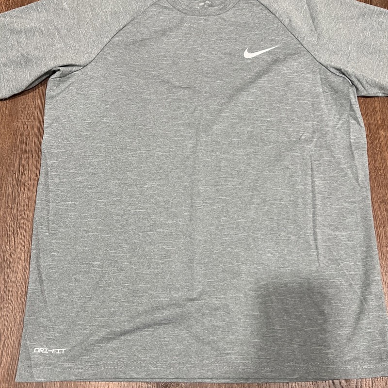 Nike Men's Dri-FIT UPF 40+ Hydroguard Swim Tee (medium , Grey Heather) gallery