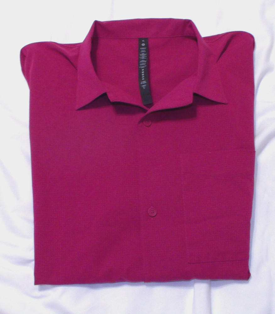 Men's Lululemon Airing Easy Camp Collar Button Down Shirt - Wild Berry - Size XL
