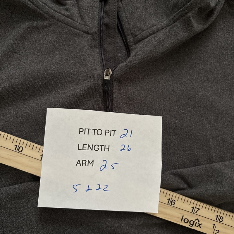 Champion Pullover Mens Medium Gray Duo Dry Quarter Zip Athletic Top Breathable gallery