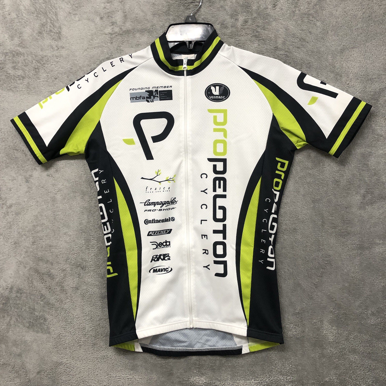 Vintage Vermarc Mens Cycling Jersey Small Pro Peloton Italy Full Zip gallery