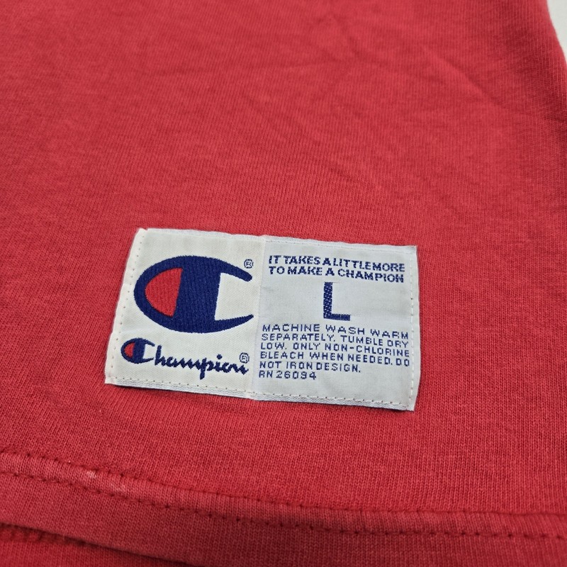 Men's LARGE Vintage Champion Basketball Tank Top Red Sleeveless Shirt Y2K gallery