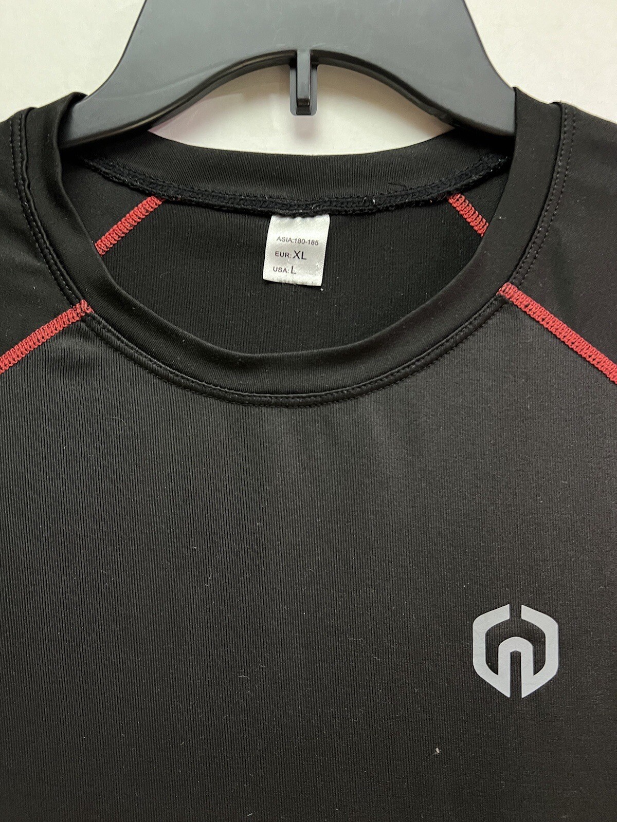 Men’s Athletic Short Sleeve T-Shirt Color Black Size L gallery