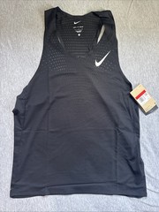 Men’s Nike AeroSwift Dri-FIT ADV Running Tank Top Black FN4231-010 L