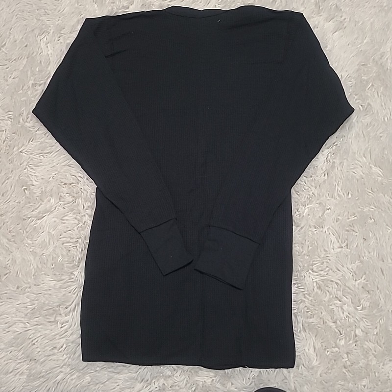 Indera Traditional Long Johns - Thermal Long Sleeve - Black - Men Size XL gallery