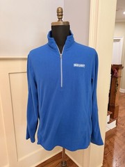 BUD LIGHT 1/4 Zip Fleece Pullover Men’s Large Blue