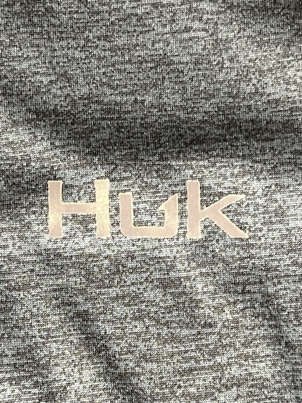 HUK Icon X Cold Front 1/4 Zip Mens L Blue Fisherman Fishing Breathable Stretch gallery