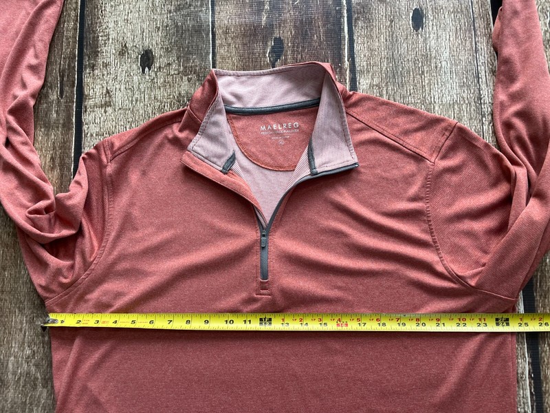 MAELREG PERFORMANCE PULLOVER GOLF TECH SWEATER ORANGE MENS XL EXCELLENT gallery
