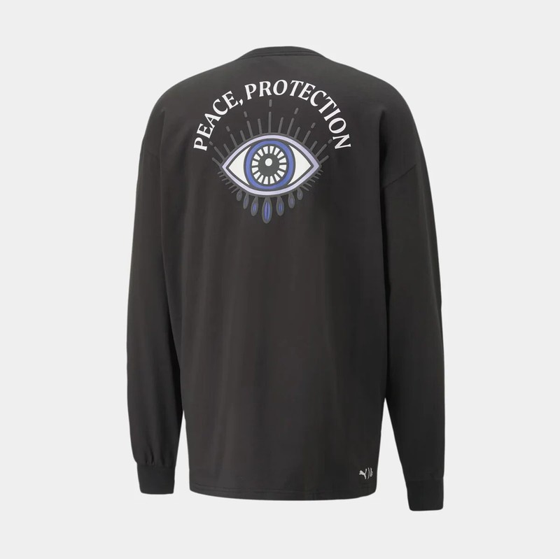 $50 NWT PUMA LAUREN LONDON PROTECT YOUR PEACE BLACK LONG SLEEVE SIZE SMALL gallery