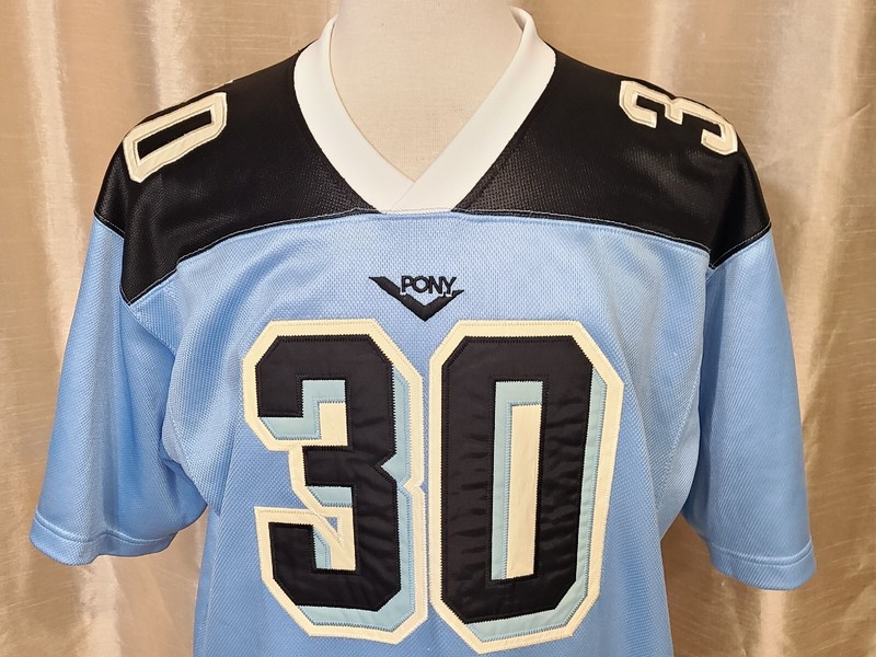 Vintage Pony Sports Apparel Stitched Team PONY #30 Light Blue Jersey Mens Large gallery