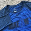 Nike Dri-Fit Men's Baseball Shirt Sz S 3/4 Sleeves Royal and Navy Blue gallery