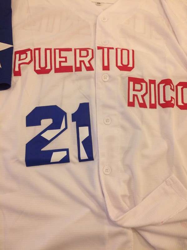 Puerto Rico Baseball Jersey 21Size Large Adult Jersey gallery