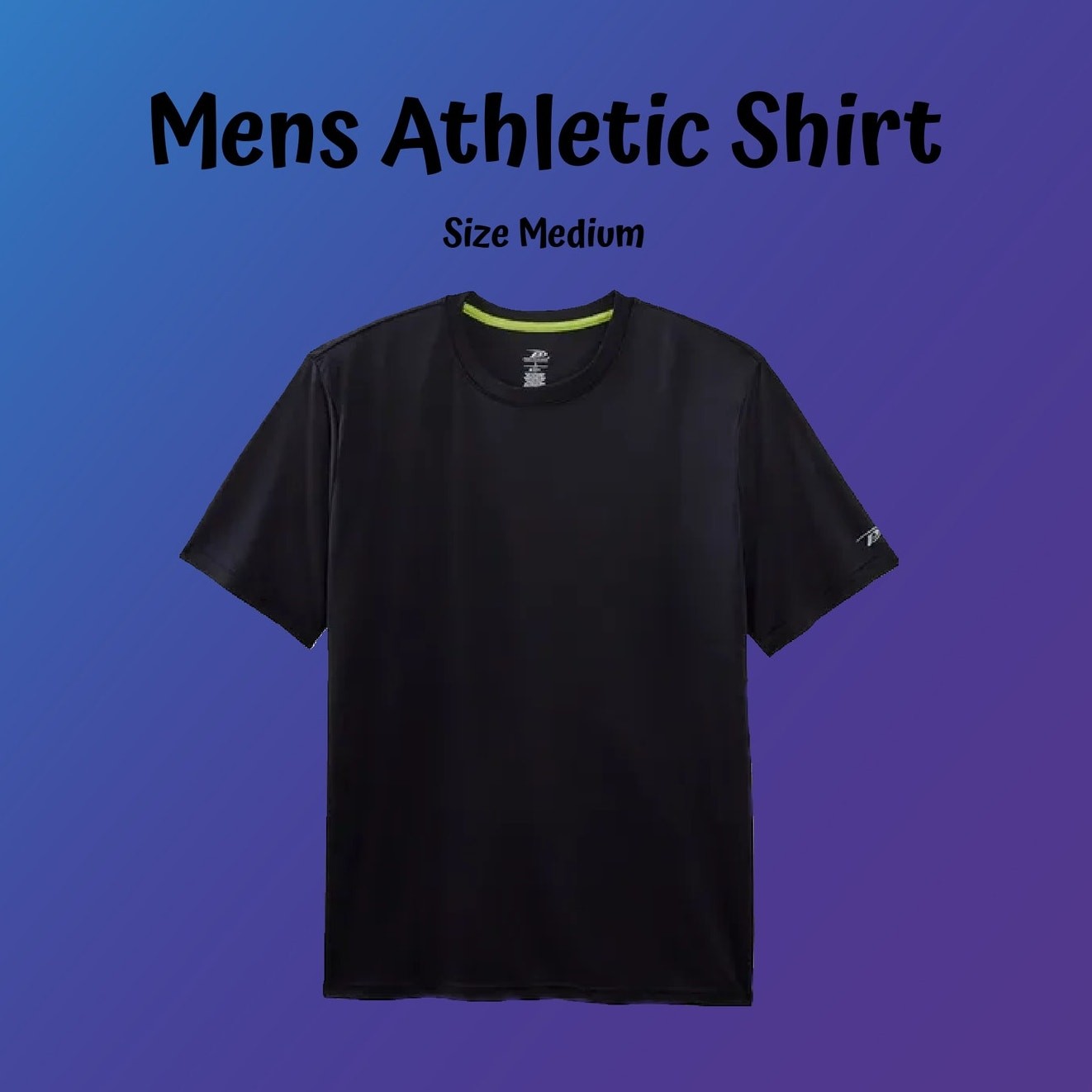 Pro Player Men's Athletic Dri-Fit Moisture Wicking T-Shirt Black Size Medium gallery