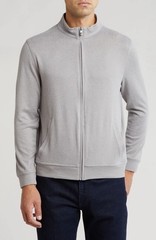 Greg Norman Lab Knit Zip Jacket Shark Skin XL Was $98
