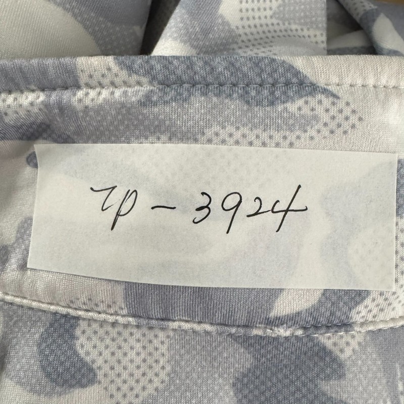 Waggle Performance Pullover Medium Gray Camo Wolf Quarter Zip Golf TP-3924 gallery