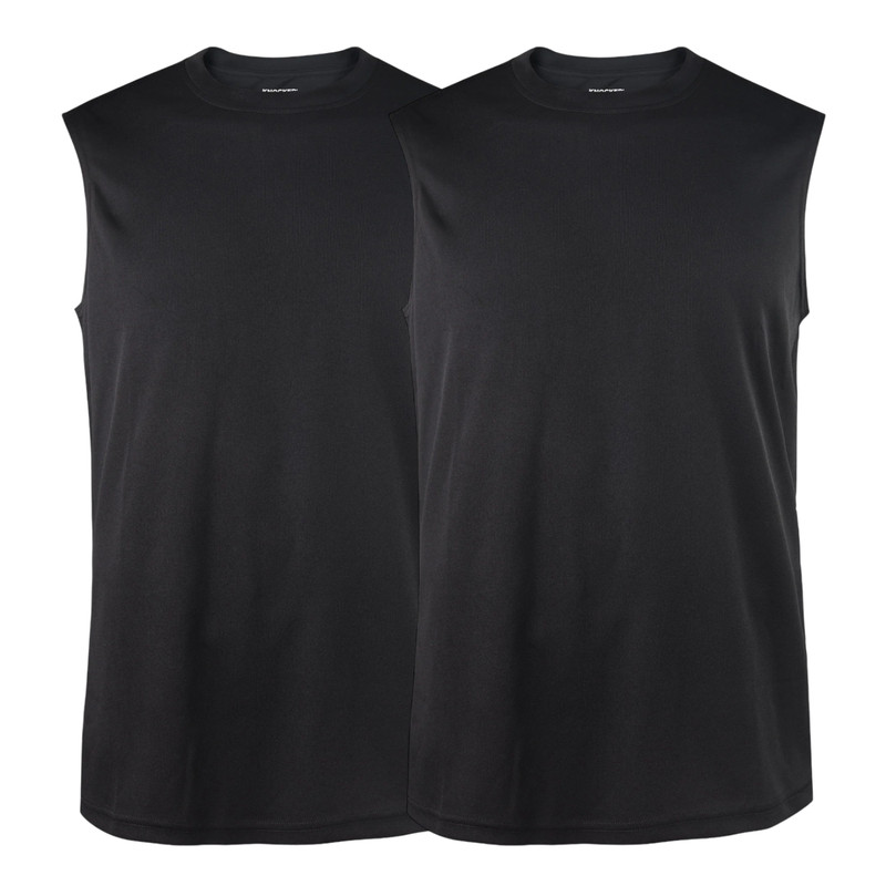 2 Pack Men's Solid Performance Quick Dry Tank Top Moisture Wicking S-3XL Basic gallery