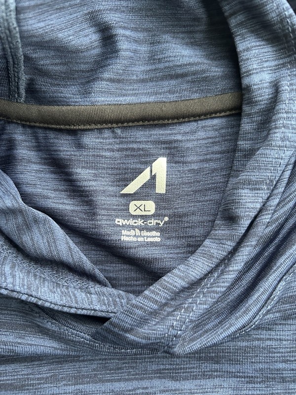 Alive Athletic Base Layer Quick-Dry Hoodie Blue Shirt Size X-large Long Sleeve gallery