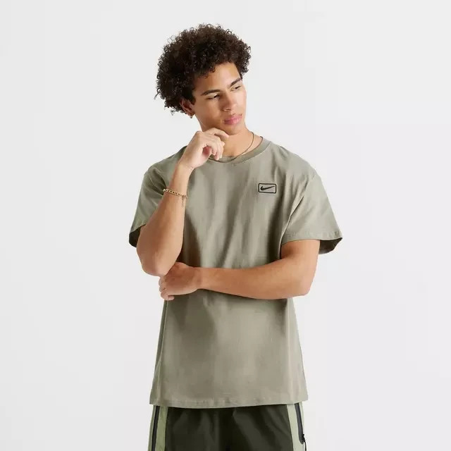 Men's Nike Sportswear Swoosh Box T-Shirt - Light Army Green IQ2766-320 gallery