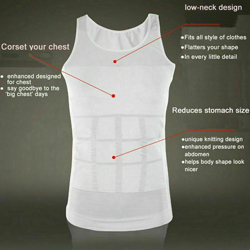 FAJAS PARA HOMBRES FAJA REDUCTORA DE HOMBRE MEN BODY SHAPER TUMMY CONTROL TANK gallery
